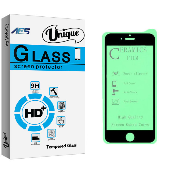 محافظ صفحه نمایش سرامیکی ای اف اس مدل Unique Glass مناسب برای گوشی موبایل اپل Iphone 5