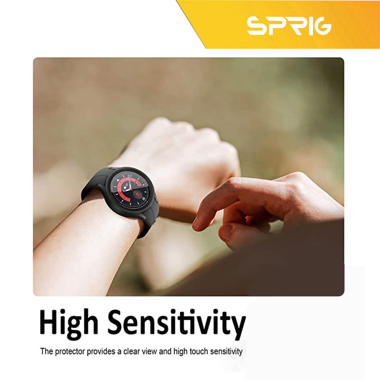 محافظ صفحه نمایش شیشه ای اسپریگ مدل SH-SP مناسب برای ساعت هوشمند سامسونگ Galaxy watch 5 44mm / watch 4 44mm