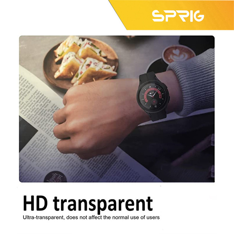 محافظ صفحه نمایش شیشه ای اسپریگ مدل SH-SP مناسب برای ساعت هوشمند سامسونگ Galaxy watch 5 44mm / watch 4 44mm