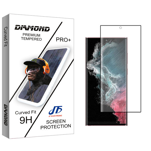 محافظ صفحه نمایش جی اف مدل Diamond Glass مناسب برای گوشی موبایل سامسونگ Galaxy S22 Ultra