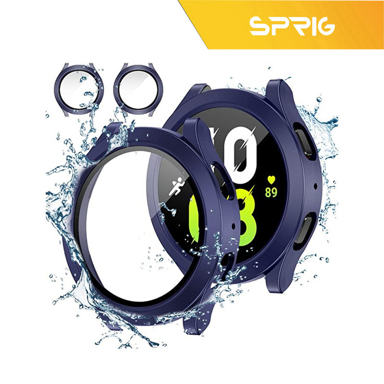 کاور اسپریگ مدل SPG Case مناسب برای ساعت هوشمند سامسونگ Galaxy Watch 5 44mm به همراه محافظ صفحه نمایش
