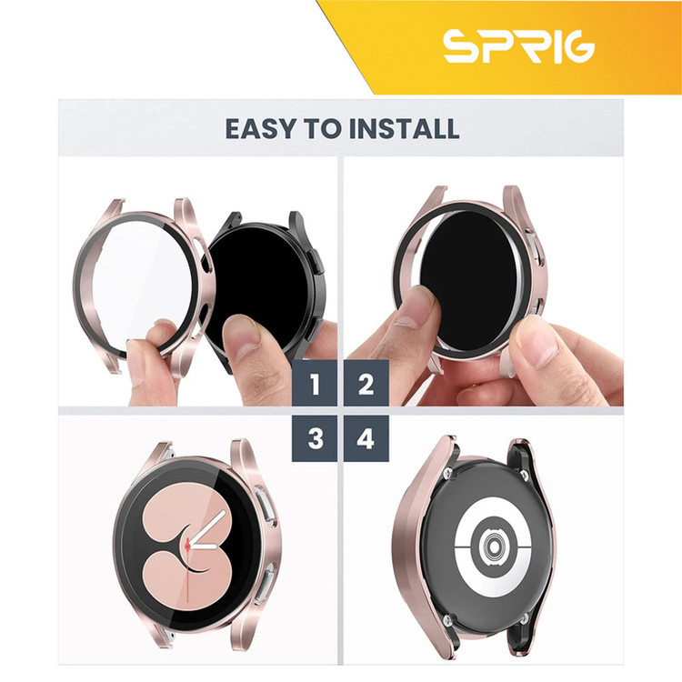 کاور اسپریگ مدل SPG Case مناسب برای ساعت هوشمند سامسونگ Galaxy Watch 5 44mm به همراه محافظ صفحه نمایش