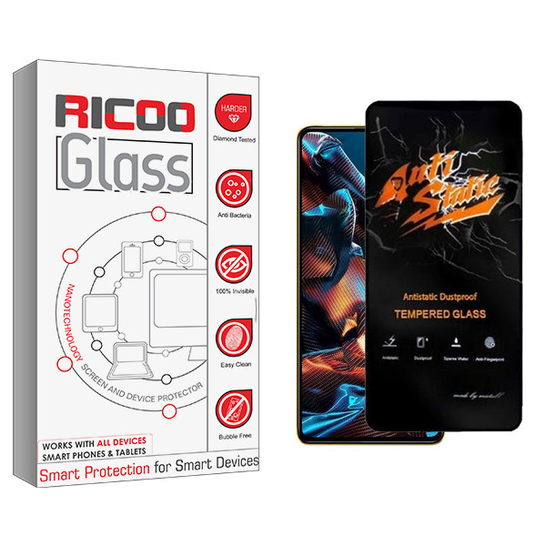 محافظ صفحه نمایش ریکوو مدل RC Antistatic مناسب برای گوشی موبایل شیائومی Poco X5 Pro 5G