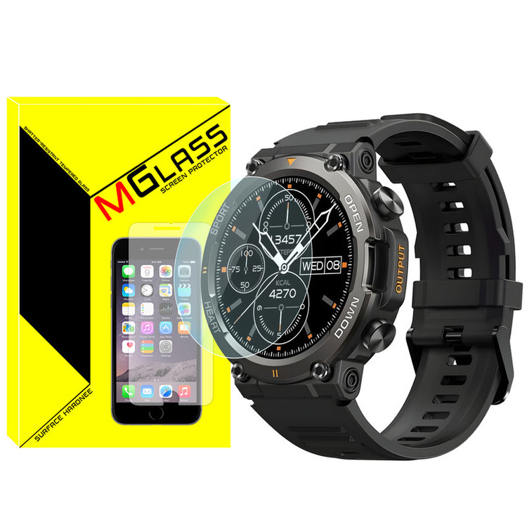 محافظ صفحه نمایش شیشهای امگلس مدل SH-MG مناسب برای ساعت هوشمند هپی تاچ K59 / K59 Pro