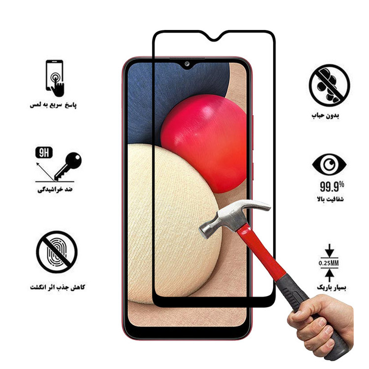 محافظ صفحه نمایش سرامیکی هورس مدل CRM مناسب برای گوشی موبایل سامسونگ Galaxy A02s بسته دو عددی