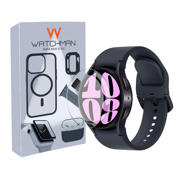 محافظ صفحه نمایش شیشه ای واچ من مدل SH-WM مناسب برای ساعت هوشمند سامسونگ Galaxy Watch 4/5/6/7 سایز 44 میلی متری
