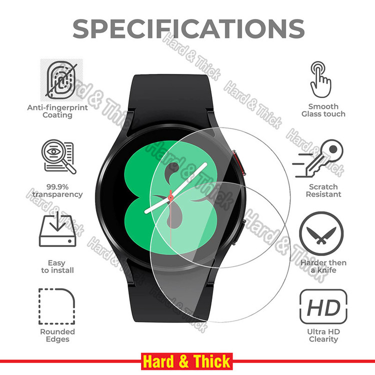 محافظ صفحه نمایش شیشهای هارد اند تیک مدل SH-HT مناسب برای ساعت هوشمند سامسونگ Galaxy watch 6 44mm