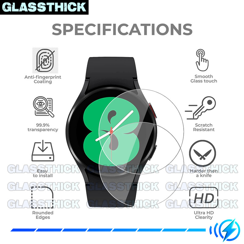 محافظ صفحه نمایش شیشهای گلستیک مدل SH-GL مناسب برای ساعت هوشمند سامسونگ Galaxy watch 6 Classic 43mm