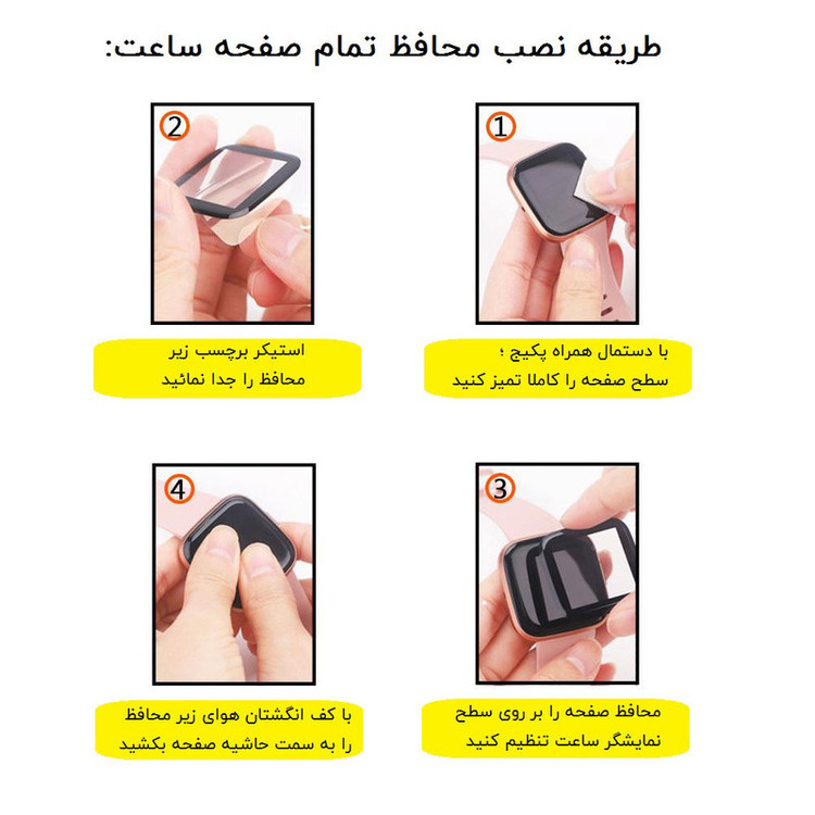محافظ صفحه نمایش مدل SFP-PMMA مناسب برای ساعت هوشمند امیزفیت GTS 2 / GTS 2e