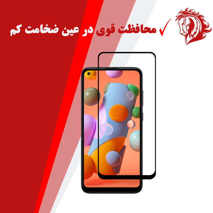 محافظ صفحه نمایش سرامیکی هورس مدل CRM مناسب برای گوشی موبایل سامسونگ Galaxy A11 بسته 3 عددی