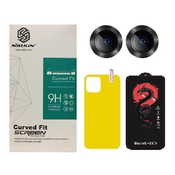 محافظ صفحه نمایش مدل HORO مناسب برای گوشی موبایل اپل iPhone 11 به همراه محافظ پشت گوشی و محافظ لنز دوربین