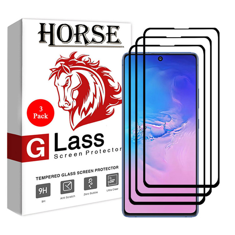 محافظ صفحه نمایش 5D هورس مدل FAG مناسب برای گوشی موبایل سامسونگ Galaxy S10 Lite بسته سه عددی