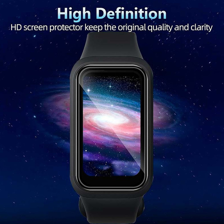 محافظ صفحه نمایش گلستیک مدل Nano Pmma GL مناسب برای ساعت هوشمند شیائومی Smart Band 9 Active بسته سه عددی