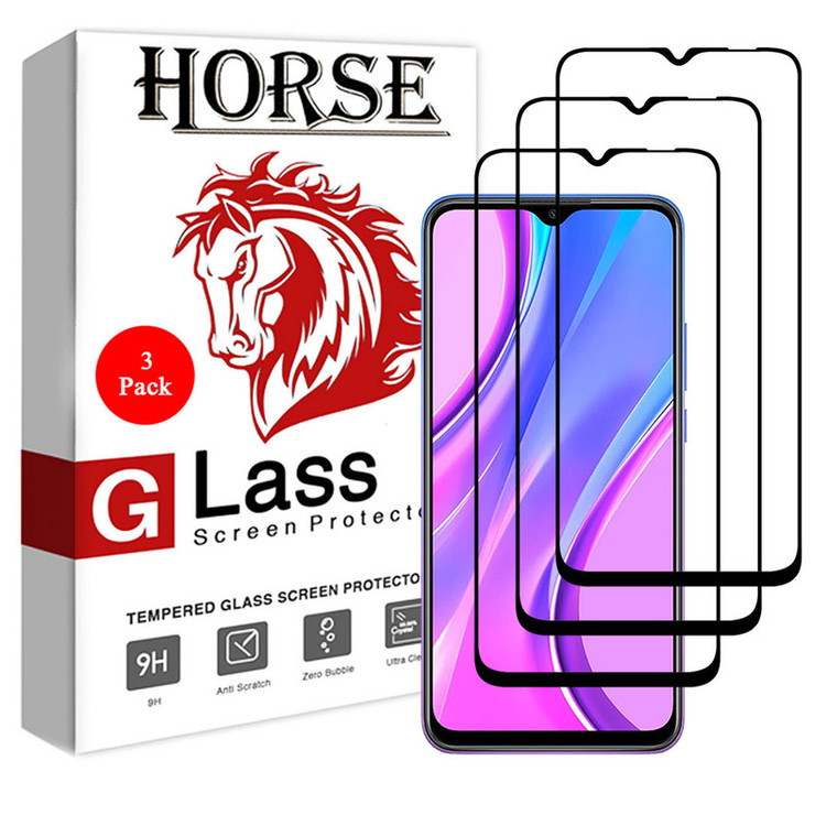 محافظ صفحه نمایش سرامیکی هورس مدل CRM مناسب برای گوشی موبایل شیائومی Redmi 9 بسته سه عددی