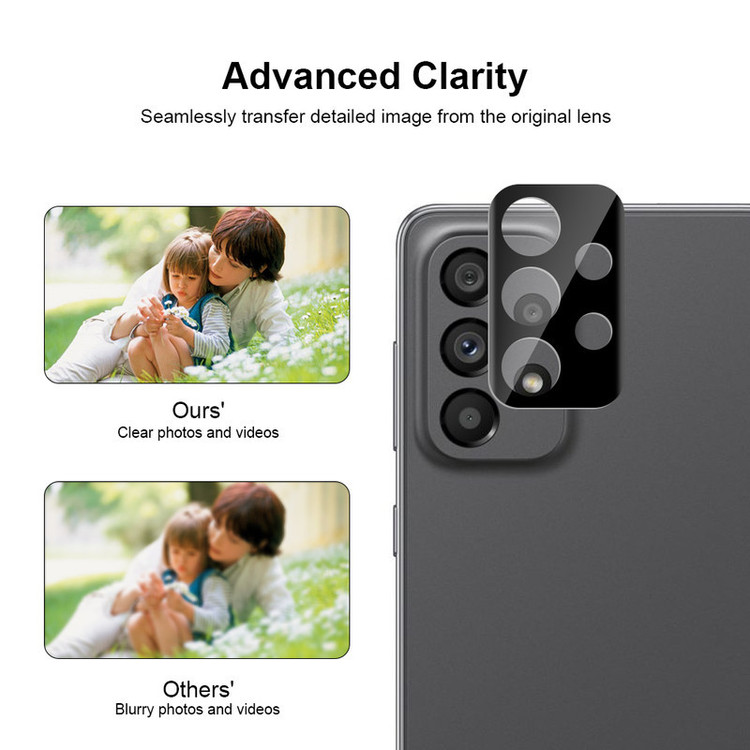 محافظ لنز دوربین بوک مدل 3D-9H مناسب برای گوشی موبایل سامسونگ Galaxy A73