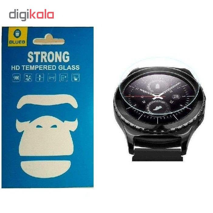 محافظ صفحه نمایش بلوئو مدل BLU-0S2 مناسب برای ساعت هوشمند سامسونگ Gear S2 بسته دوعددی