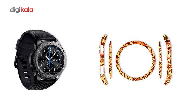 بسته 2 عددی برچسب ماهوت مدل Iran-carpet Design مناسب برای ساعت هوشمند Samsung Gear S3 Frontier