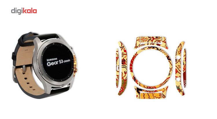 بسته 2 عددی برچسب ماهوت مدل Iran-carpet Design مناسب برای ساعت هوشمند Samsung Gear S3 Classic