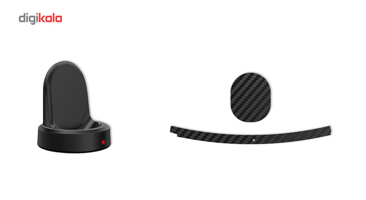 بسته 2 عددی برچسب ماهوت مدل Shine Carbon-fiber مناسب برای ساعت هوشمند Samsung Gear S3 Classic