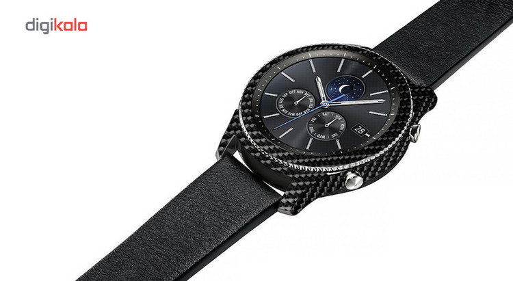 بسته 2 عددی برچسب ماهوت مدل Shine Carbon-fiber مناسب برای ساعت هوشمند Samsung Gear S3 Classic