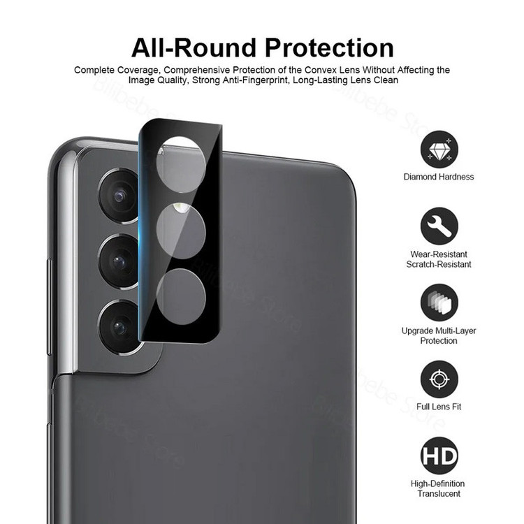 محافظ لنز دوربین بوک مدل 3D-9H مناسب برای گوشی موبایل سامسونگ Galaxy S21 FE