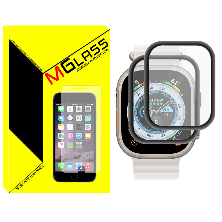 محافظ صفحه نمایش نانو امگلس مدل NMG مناسب برای ساعت هوشمند هاینو تکو T92 Ultra Max بسته دو عددی