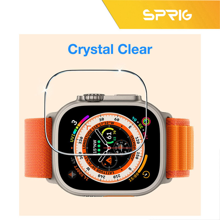 محافظ صفحه نمایش شیشه ای اسپریگ مدل SH-SPG مناسب برای ساعت هوشمند الترا N8 Ultra plus مجموعه دو عددی