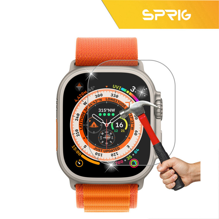 محافظ صفحه نمایش شیشه ای اسپریگ مدل SH-SPG مناسب برای ساعت هوشمند الترا N8 Ultra plus مجموعه دو عددی