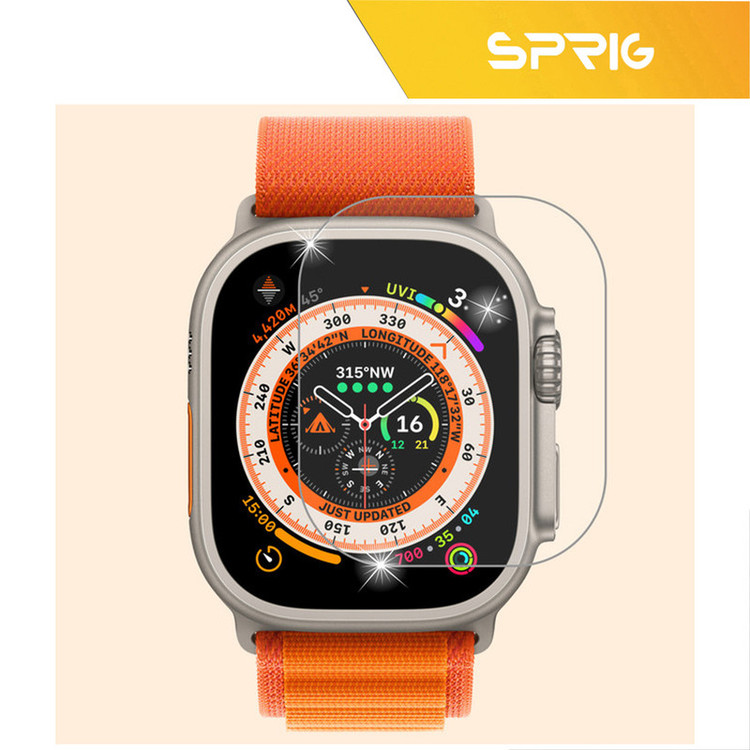 محافظ صفحه نمایش شیشه ای اسپریگ مدل SH-SPG مناسب برای ساعت هوشمند الترا N8 Ultra plus مجموعه دو عددی