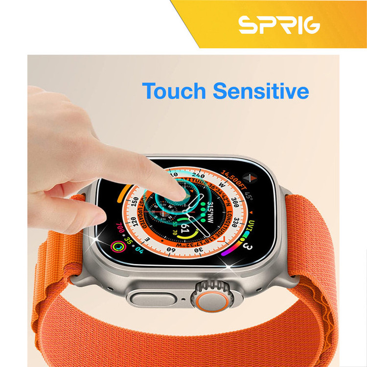 محافظ صفحه نمایش شیشه ای اسپریگ مدل SH-SPG مناسب برای ساعت هوشمند الترا N8 Ultra plus مجموعه دو عددی
