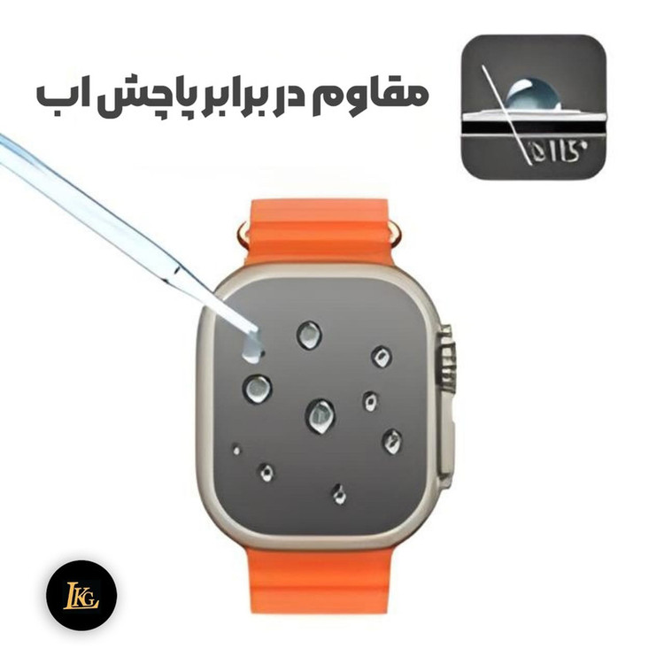 محافظ صفحه نمایش ال کا جی مدل PMMA مناسب برای ساعت هوشمند اپل Series8Ultra49