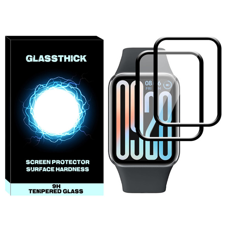 محافظ صفحه نمایش گلستیک مدل Nano Pmma GL مناسب برای ساعت هوشمند شیائومی Smart Band 9 Pro بسته دو عددی