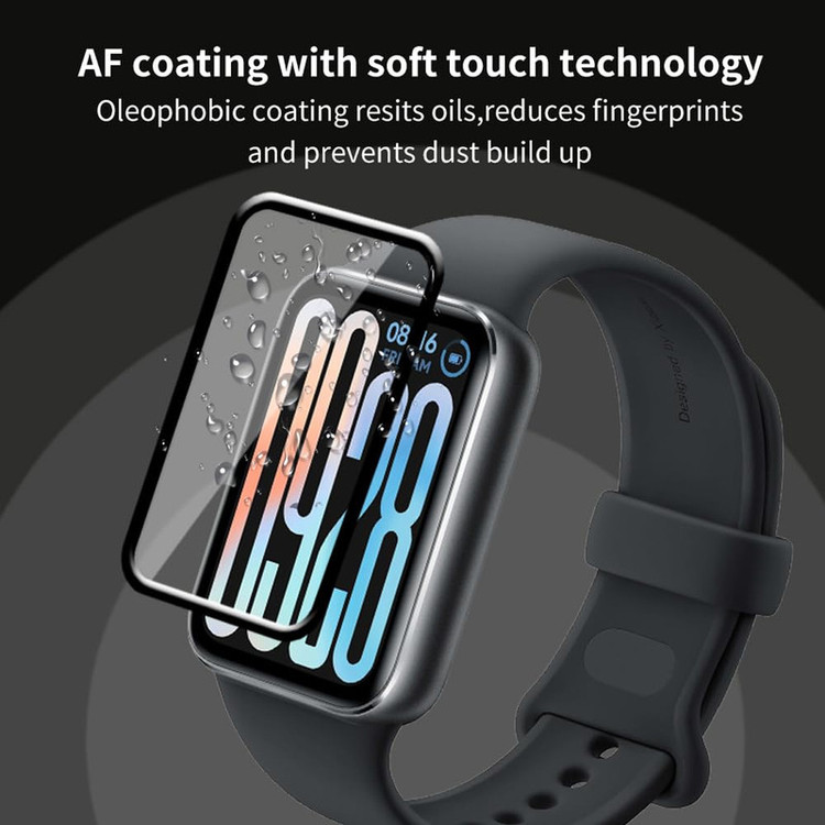 محافظ صفحه نمایش گلستیک مدل Nano Pmma GL مناسب برای ساعت هوشمند شیائومی Smart Band 9 Pro بسته دو عددی
