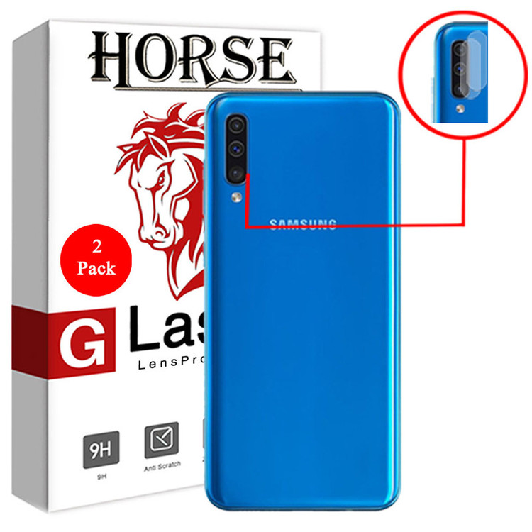 محافظ لنز دوربین هورس مدل UTF مناسب برای گوشی موبایل سامسونگ Galaxy A50 بسته دو عددی