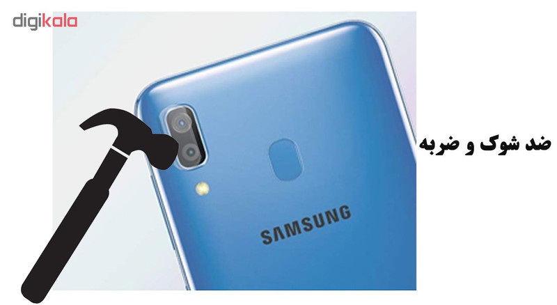 محافظ لنز دوربین هورس مدل UTF مناسب برای گوشی موبایل سامسونگ Galaxy M20 بسته دو عددی
