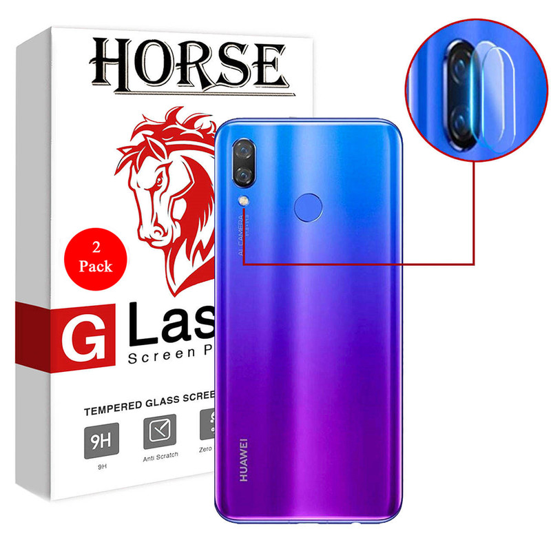 محافظ لنز دوربین هورس مدل UTF مناسب برای گوشی موبایل هوآوی Nova 3 / Nova 3i / P Smart Plus بسته دو عددی
