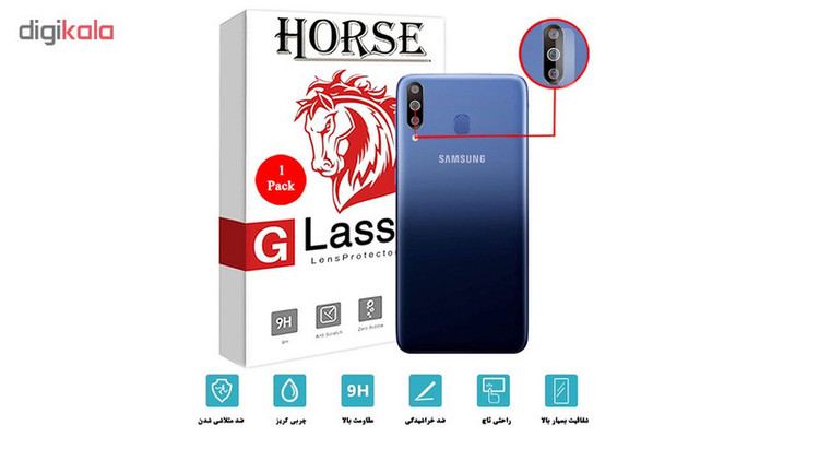 محافظ لنز دوربین هورس مدل UTF مناسب برای گوشی موبایل سامسونگ Galaxy M30