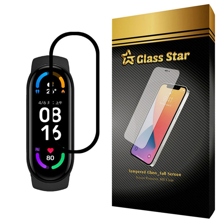 محافظ صفحه نمایش گلس استار مدل PMMA-X مناسب برای ساعت هوشمند شیائومی mi band 6
