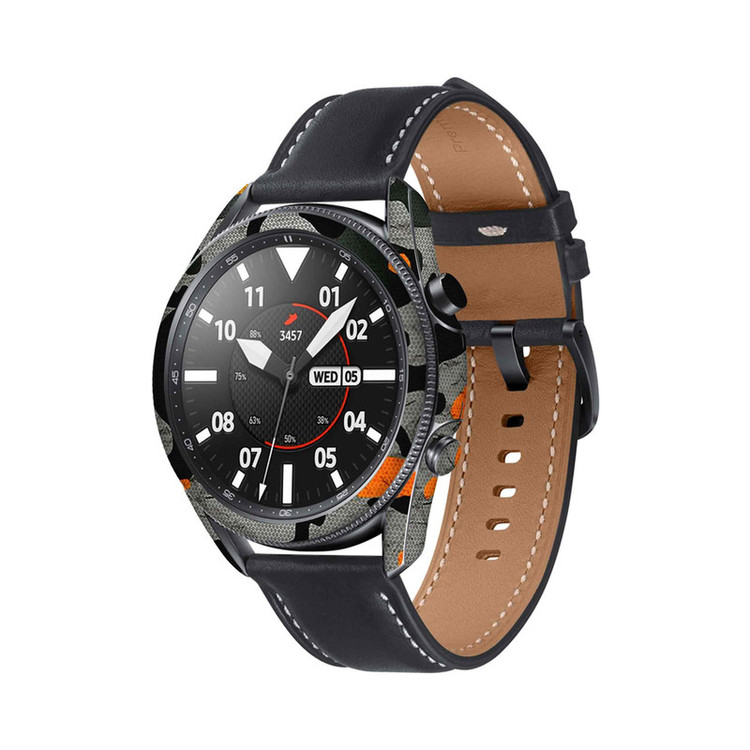 برچسب ماهوت طرح Autumn-Army مناسب برای ساعت هوشمند سامسونگ Galaxy Watch3 45mm