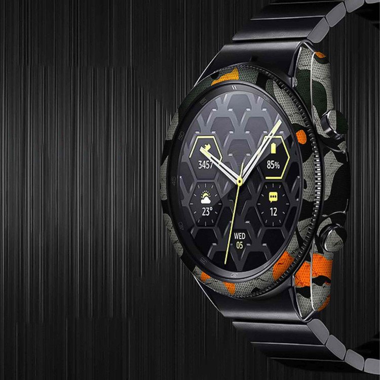 برچسب ماهوت طرح Autumn-Army مناسب برای ساعت هوشمند سامسونگ Galaxy Watch3 45mm
