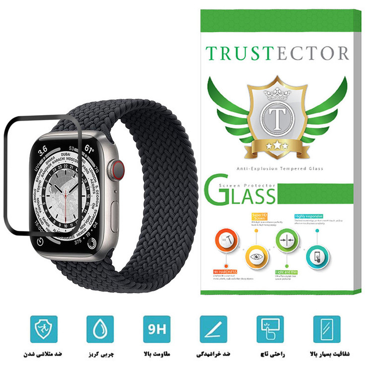 محافظ صفحه نمایش تراستکتور مدل PMMA-T مناسب برای ساعت هوشمند اپل Watch Edition Series 7 45mm