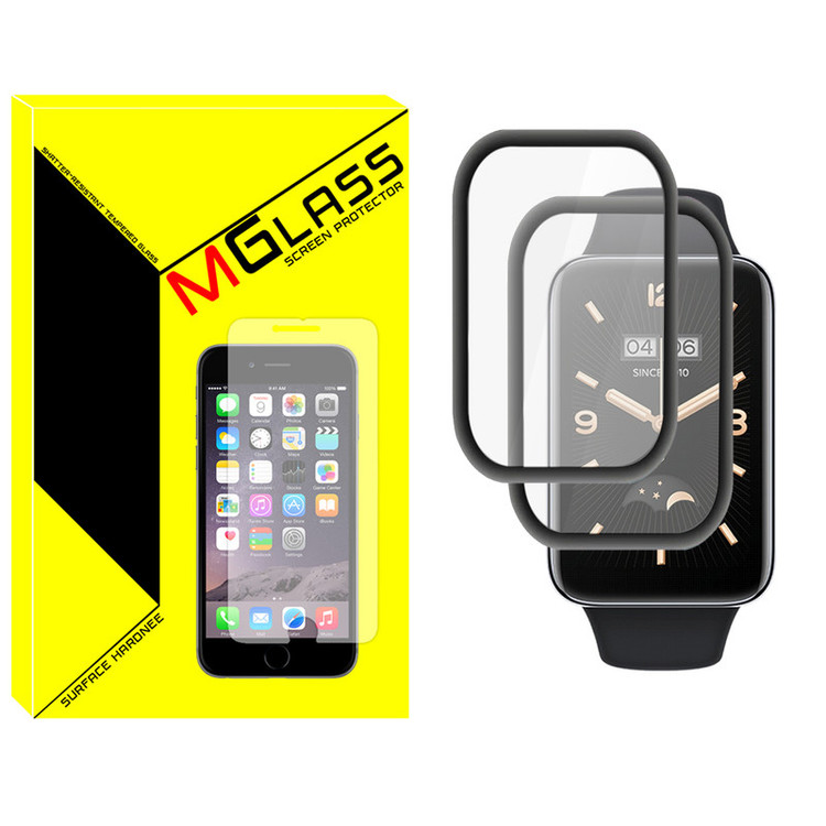 محافظ صفحه نمایش نانو ام گلس مدل NMG مناسب برای ساعت هوشمند شیائومی Mi Band 7 Pro بسته دو عددی