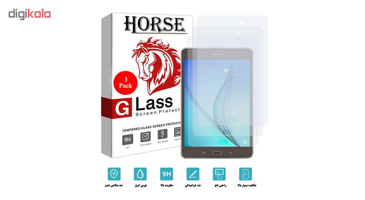 محافظ صفحه نمایش هورس مدل UCC مناسب برای تبلت سامسونگ Galaxy Tab A 8 T350 بسته سه عددی