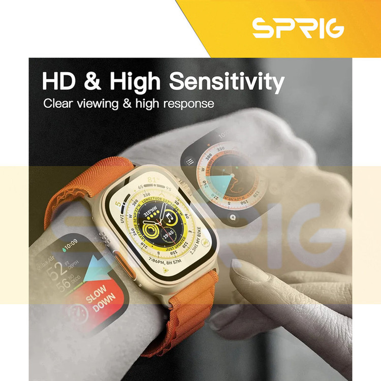 محافظ صفحه نمایش شیشهای اسپریگ مدل SH-FULL مناسب برای ساعت هوشمند ویرفیت HK8 pro max / HK9 ultra 2 / T900 Ultra بسته سه عددی