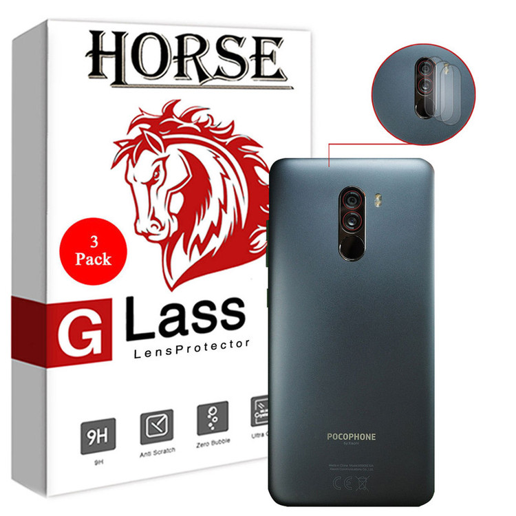 محافظ لنز دوربین هورس مدل UTF مناسب برای گوشی موبایل شیائومی Pocophone F1 بسته سه عددی