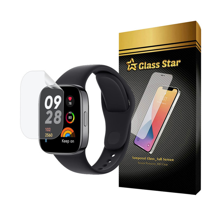محافظ صفحه نمایش هیدروژل گلس استار مدل MTBWS مناسب برای ساعت هوشمند شیائومی Redmi Watch 3
