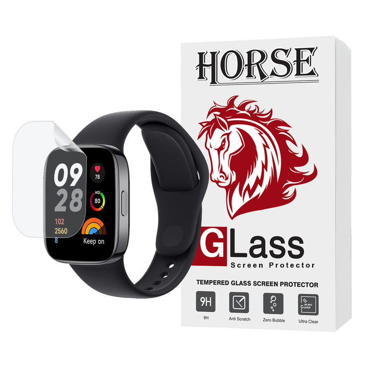 محافظ صفحه نمایش هیدروژل هورس مدل MTBWH مناسب برای ساعت هوشمند شیائومی Redmi Watch 3