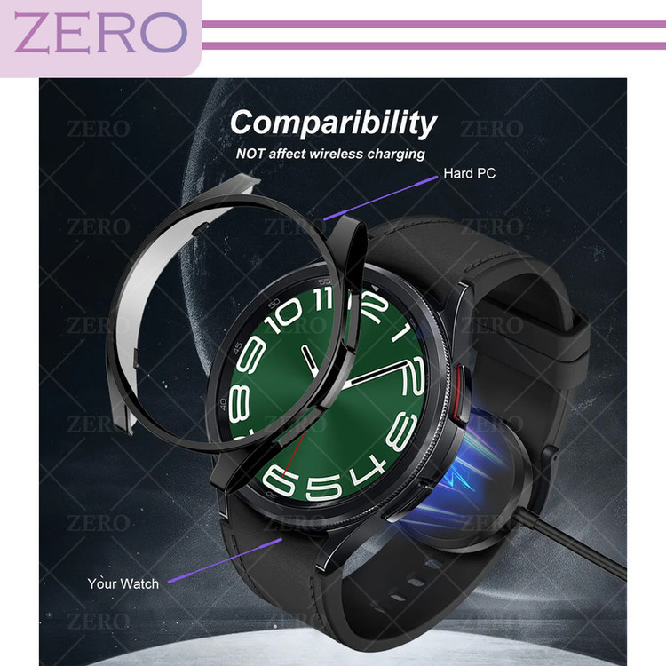 کاور زیرو مدل ZR-360 مناسب برای ساعت هوشمند سامسونگ Galaxy Watch 6 Classic 47mm