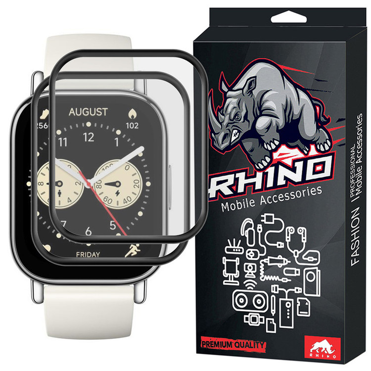 محافظ صفحه نمایش راینو مدل PMMA مناسب برای ساعت هوشمند شیائومی Redmi Watch 5 Lite بسته 2 عددی