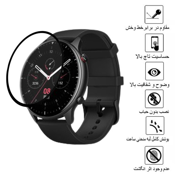 محافظ صفحه نمایش تراستکتور مدل PMMA مناسب برای ساعت هوشمند آمازفیت GTS 2e